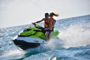 Jet skiing