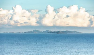 View of St Barth from St Martin