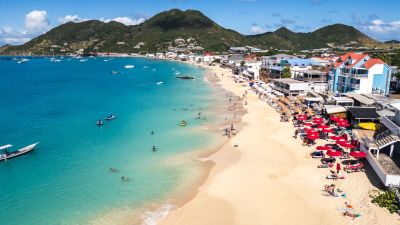 Grand Case overview from the sky